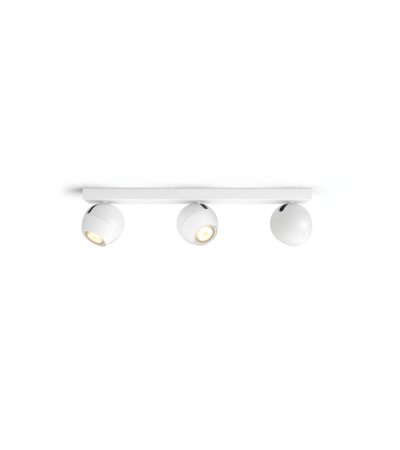 Plafonnier White Ambiance Buckram 3 Spots GU10 Hue