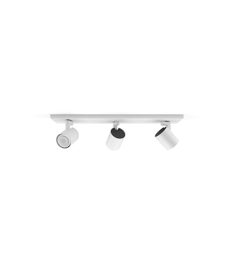 Plafonnier White Ambiance Runner 3 Spots GU10 Hue - 85692 - vue 1