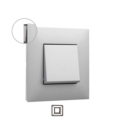Plaque de Finition 1 Elément Aluminium LEGRAND Valena Next 741031