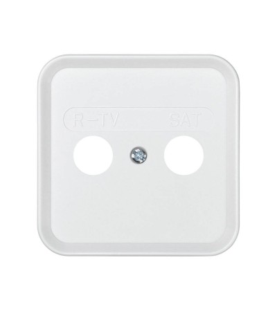 Plaque pour Prise TV + SAT SIMON 31 31097