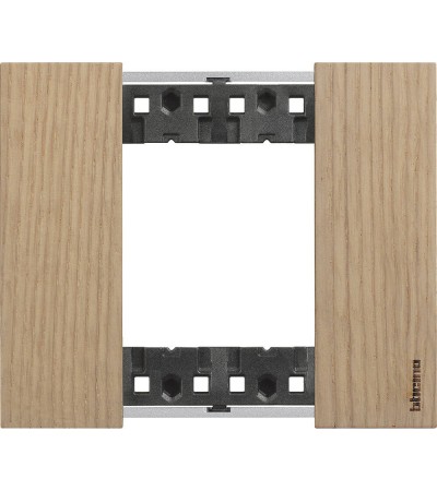 Platine de Finition 2 Modules Bois BTicino Living Now KA4802L_