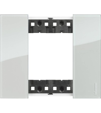 Platine de Finition 2 Modules Kristall BTicino Living Now KA4802_