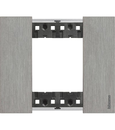 Platine de Finition 2 Modules Métals BTicino Living Now KA4802N_