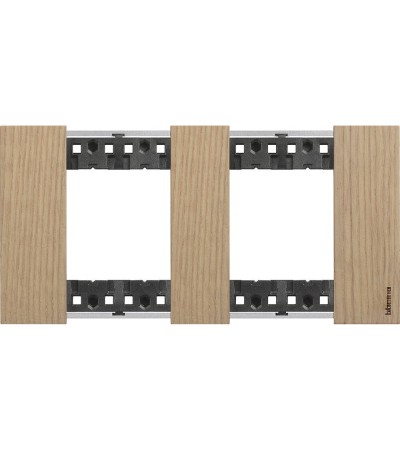 Platine de Finition 2 x 2 Modules Bois BTicino Living Now KA4802M2L_