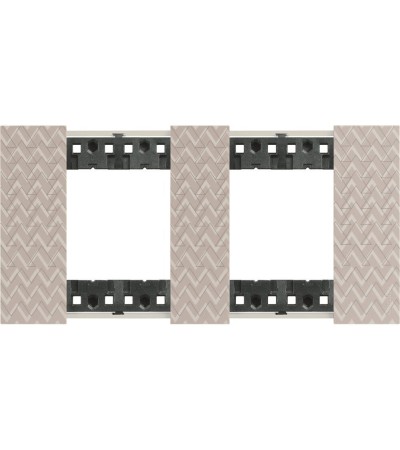 Platine de Finition 2 x 2 Modules IMD BTicino Living Now KA4802M2M_