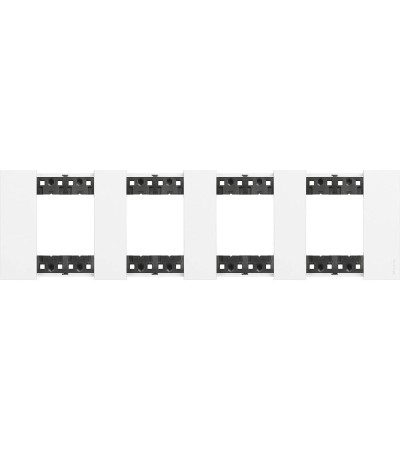 Platine de Finition 2 x 4 Modules BTicino Living Now KA4802M4K_