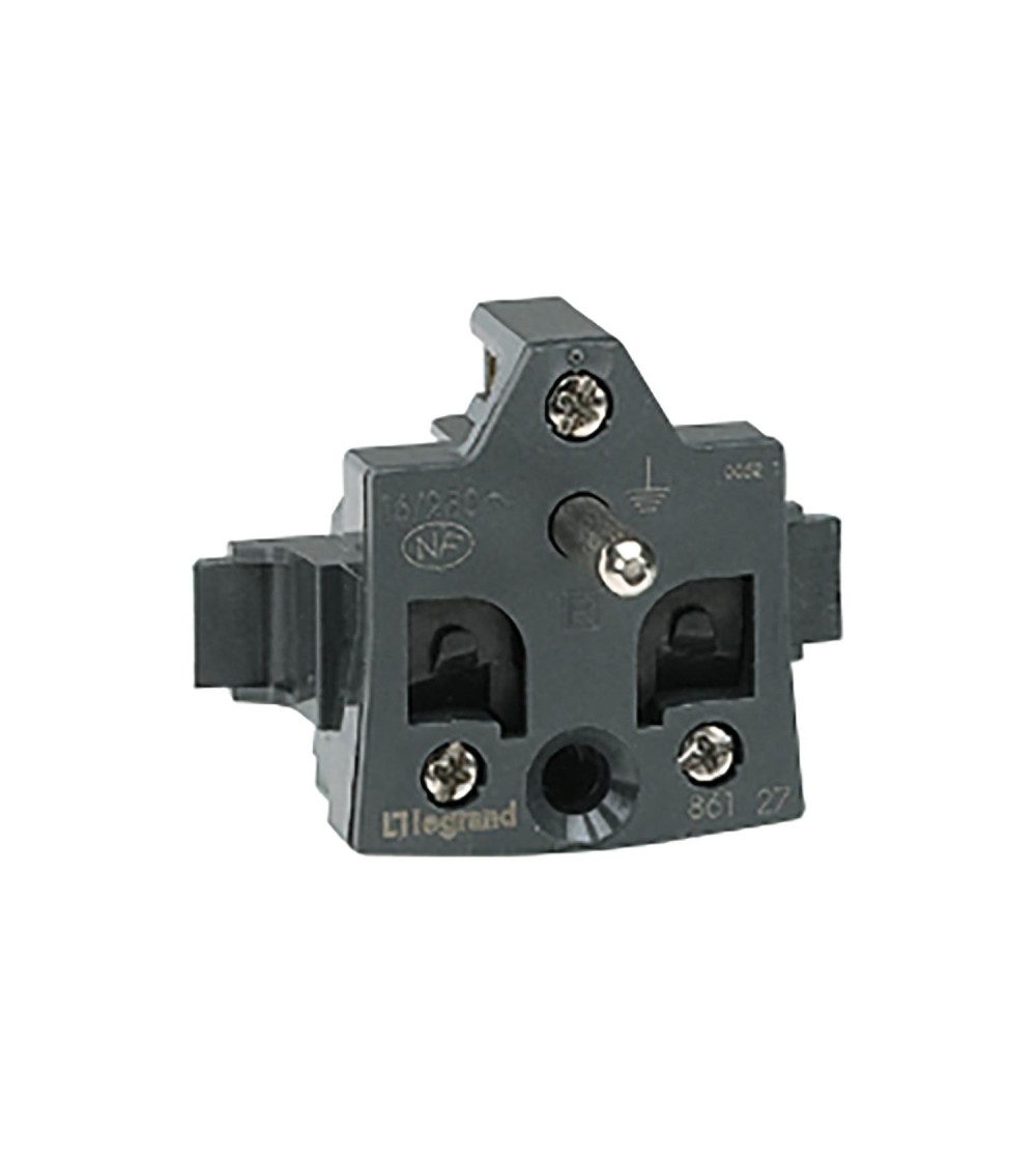 Prise de Courant 2P+T Bornes Automatiques Appareillage Saillie Composable - Clanc LEGRAND 086127 - 80970 - vue 1