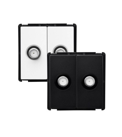 Prise Double Satellite Modern