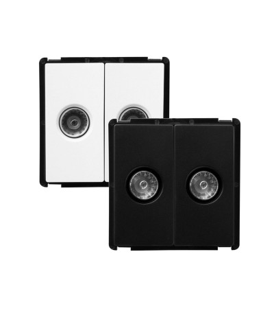 Prise Double TV Modern