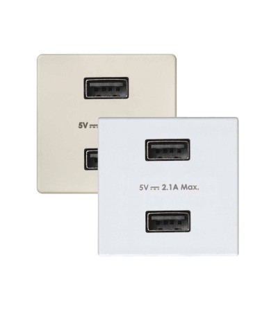 Prise Double USB SIMON 27 Play 2701096
