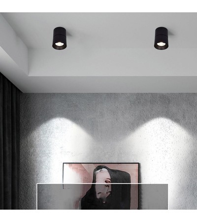 Applique LED 30W Aluminium Ronde Noire New Onuba - 63786 - vue 5
