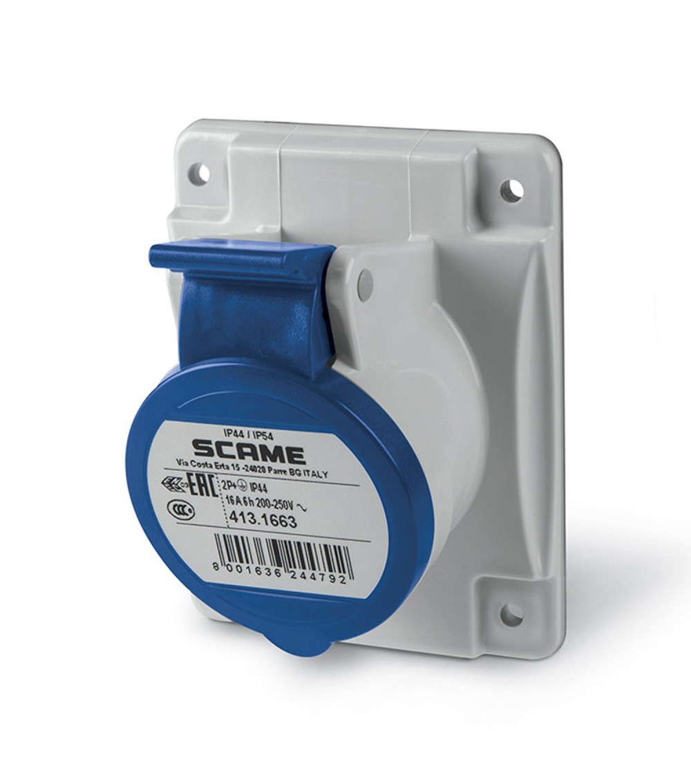 Prise Industrielle sur Tableau 16A IP54 Optima SCAME - 36322 - vue 1