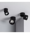 Applique LED 30W Aluminium Ronde Noire New Onuba - 63786 - vue 6