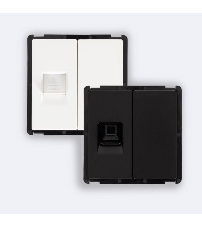 Prise Internet RJ45 CAT 6 + Capot Fermé Modern