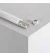 Profilé Aluminium Angle 1 m avec Capot Circulaire pour Rubans LED jusqu'à 10 mm - 80994 - vue 1