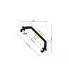 Profilé Aluminium Angle 1 m avec Capot Circulaire pour Rubans LED jusqu'à 10 mm - 80994 - vue 7