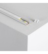 Profilé Aluminium En Saillie 1 m avec Capot Translucide pour Rubans LED jusqu'à 10 mm - 80988 - vue 1