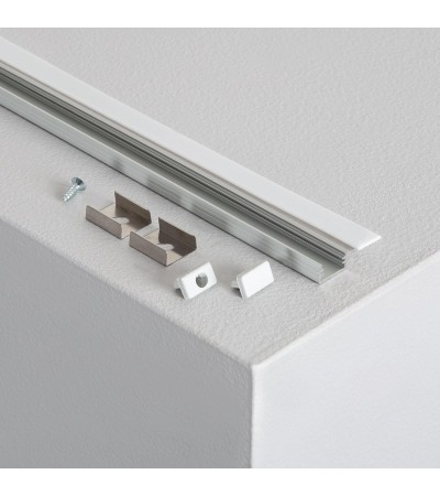 Profilé Aluminium En Saillie 1 m avec Capot Translucide pour Rubans LED jusqu'à 10 mm - 80988 - vue 4