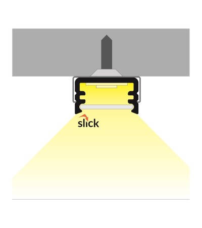 Profilé Aluminium En Saillie 1 m avec Capot Translucide pour Rubans LED jusqu'à 10 mm - 80988 - vue 5