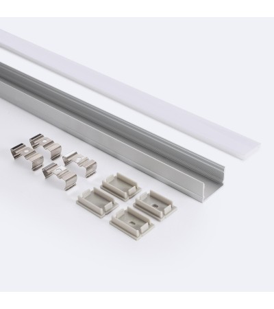 Profilé Aluminium en Saillie 2m Pour Ruban LED Double jusqu'à 22 mm - 104891 - vue 2