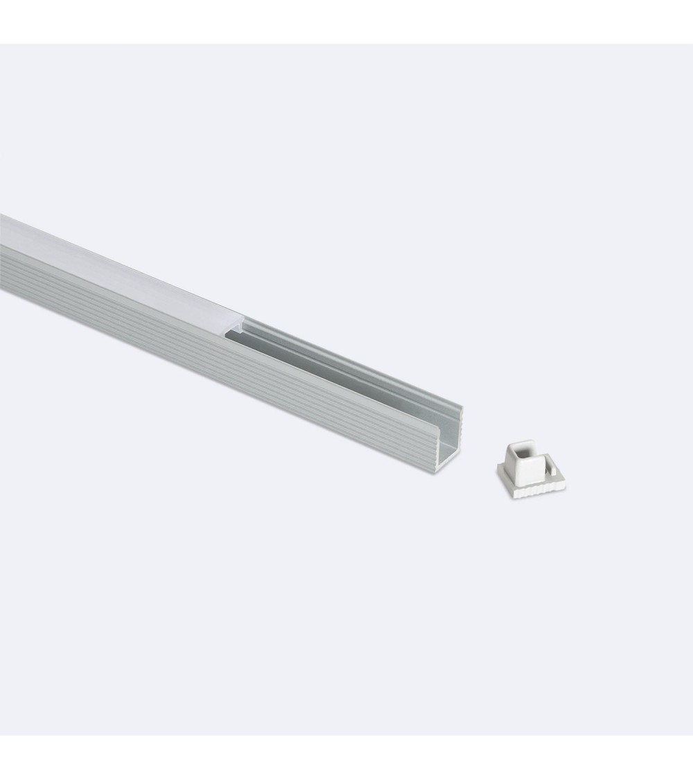 Profilé Aluminium en Saillie 2m Pour Ruban LED jusqu'à 6 mm - 104737 - vue 1