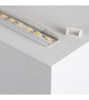 Profilé Aluminium en Saillie avec Capot Continu pour Double Ruban LED jusqu'à 20mm - 69898 - vue 1