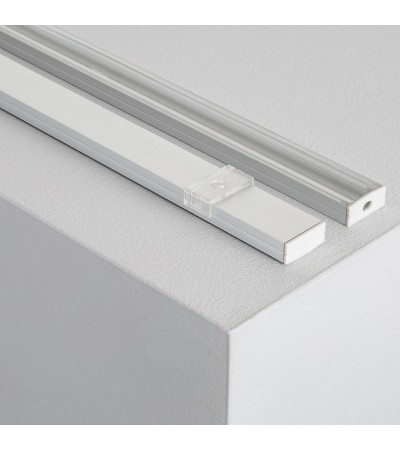 Profilé Aluminium en Saillie avec Capot Continu pour Double Ruban LED jusqu'à 20mm - 69898 - vue 4