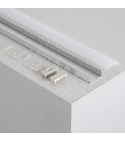 Profilé Aluminium en Saillie avec Capot Continu pour Double Ruban LED jusqu'à 20mm - 69898 - vue 7