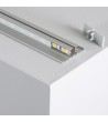 Profilé Aluminium En Saillie Double Moulure 1 m pour Rubans LED jusqu'à 8 mm - 80971 - vue 1