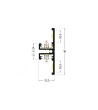 Profilé Aluminium En Saillie Double Moulure 1 m pour Rubans LED jusqu'à 8 mm - 80971 - vue 7