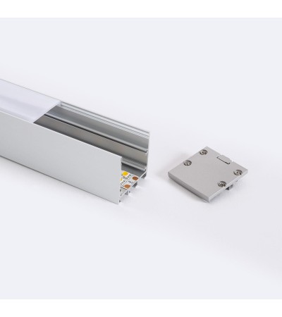 Profilé Aluminium en Saillie et Suspendu 2m pour Ruban LED jusqu'à  24 mm