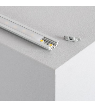 Profilé Aluminium Encastré 1 m Capot Coulissant pour Rubans LED jusqu'à 10 mm - 81079 - vue 1
