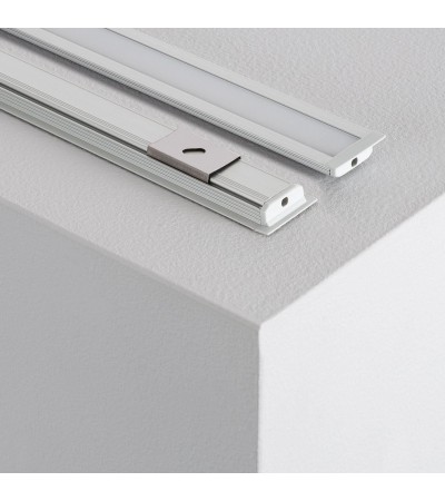 Profilé Aluminium Encastré 1 m pour Rubans LED jusqu'à 10 mm - 81090 - vue 3