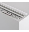 Profilé Aluminium Encastré 1 m pour Rubans LED jusqu'à 10 mm - 81090 - vue 4