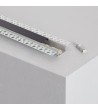 Profilé Aluminium Encastré dans Pltre / Plaque de Pltre 2m pour Ruban LED Double - 73529 - vue 1