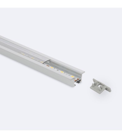 Profilé Aluminium Encastré pour Plafond avec Clips pour Rubans LED jusqu'à 12 mm - 68333 - vue 3