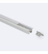 Profilé Aluminium Encastré pour Plafond avec Clips pour Rubans LED jusqu'à 12 mm - 68333 - vue 3