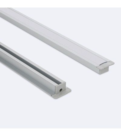 Profilé Aluminium Encastré pour Plafond avec Clips pour Rubans LED jusqu'à 12 mm - 68333 - vue 5