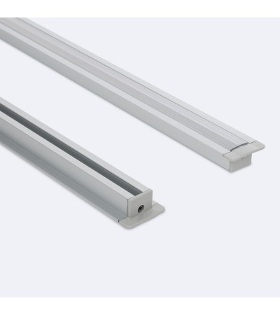 Profilé Aluminium Encastré pour Plafond avec Clips pour Rubans LED jusqu'à 12 mm - 68333 - vue 6