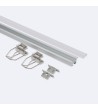 Profilé Aluminium Encastré pour Plafond avec Clips pour Rubans LED jusqu'à 12 mm - 68333 - vue 7