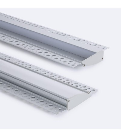Profilé Aluminium Encastrable pour Pltre/Pladur Pour Ruban LED jusqu'à 12mm - 104954 - vue 2