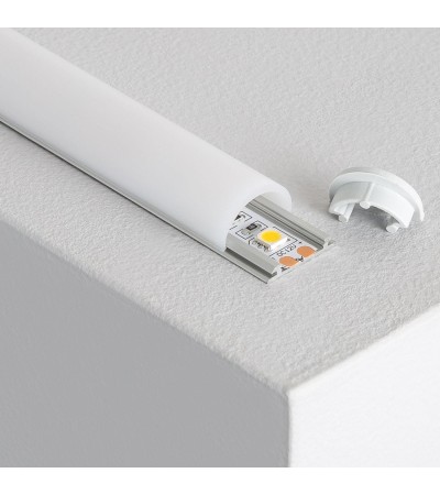 Profilé Aluminium En Saillie Flexible 1 m pour Rubans LED jusqu'à 12 mm - 81017 - vue 1