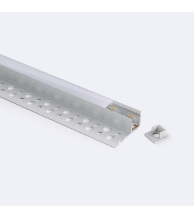 Profilé Aluminium Intégration dans Pltre/Placo pour Rubans LED Jusqu'à  8 mm