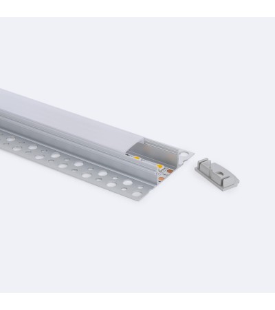 Profilé Aluminium Intégration Pltre/Placo pour Ruban LED jusqu'à  20 mm