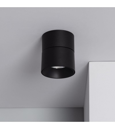 Applique LED Aluminium Ronde New Onuba 15W Noire