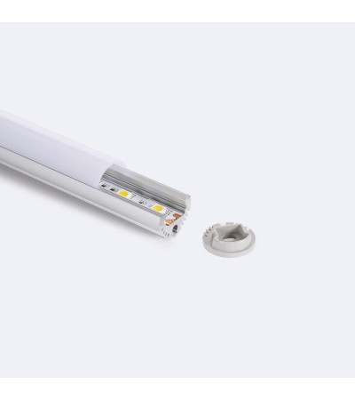 Profilé Aluminium Rond Suspension et en Saillie pour Ruban LED 11mm