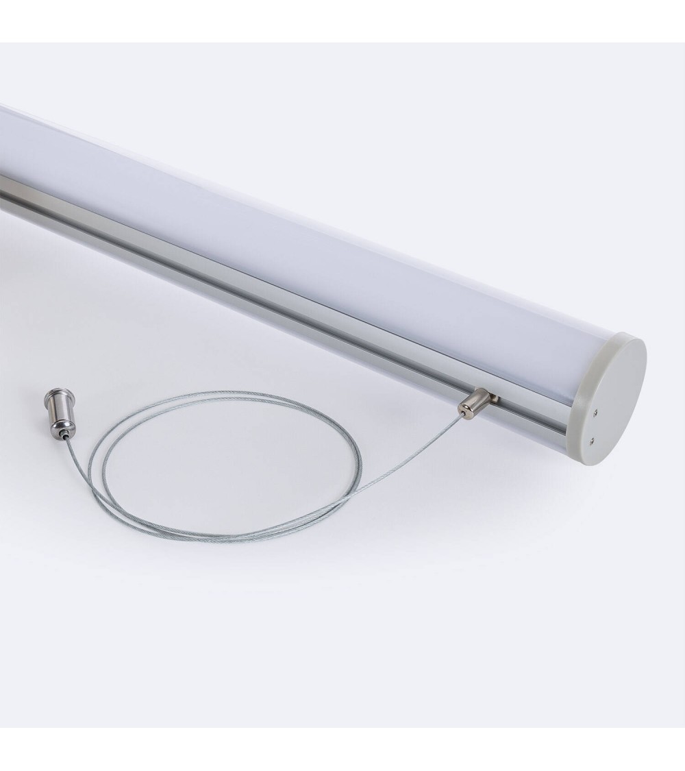 Profilé Aluminium Rond Suspension pour Ruban LED jusqu'à 22 mm - 105021 - vue 2