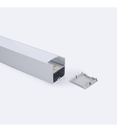 Profilé Aluminium Suspendu XL 2 m pour Rubans LED jusqu'à 45 mm