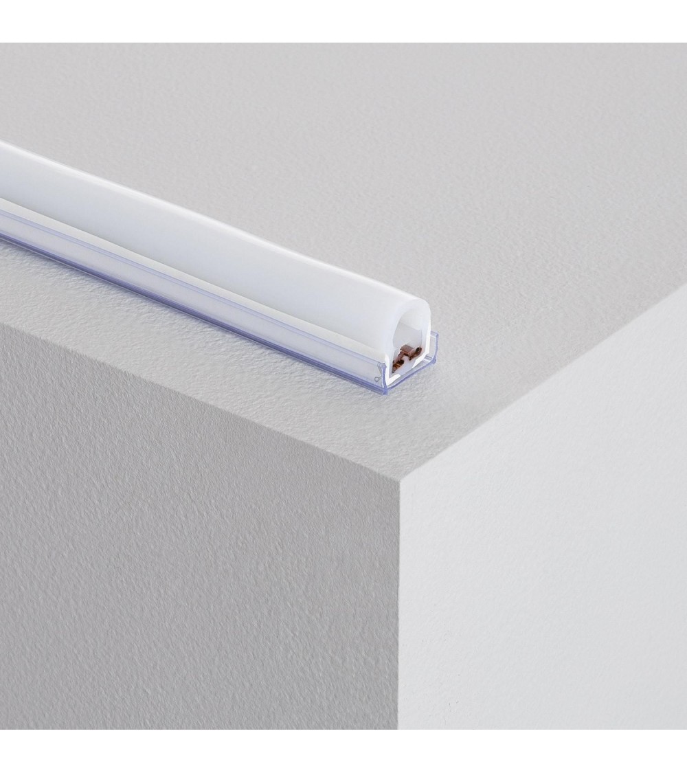 Profilé PVC 1 m pour Néon LED Monochrome Semi-Circulaire 180 - 86357 - vue 1