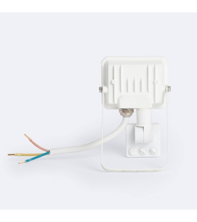 Projecteur LED 10W IP65 avec capteur PIR Blanc - 107403 - vue 5